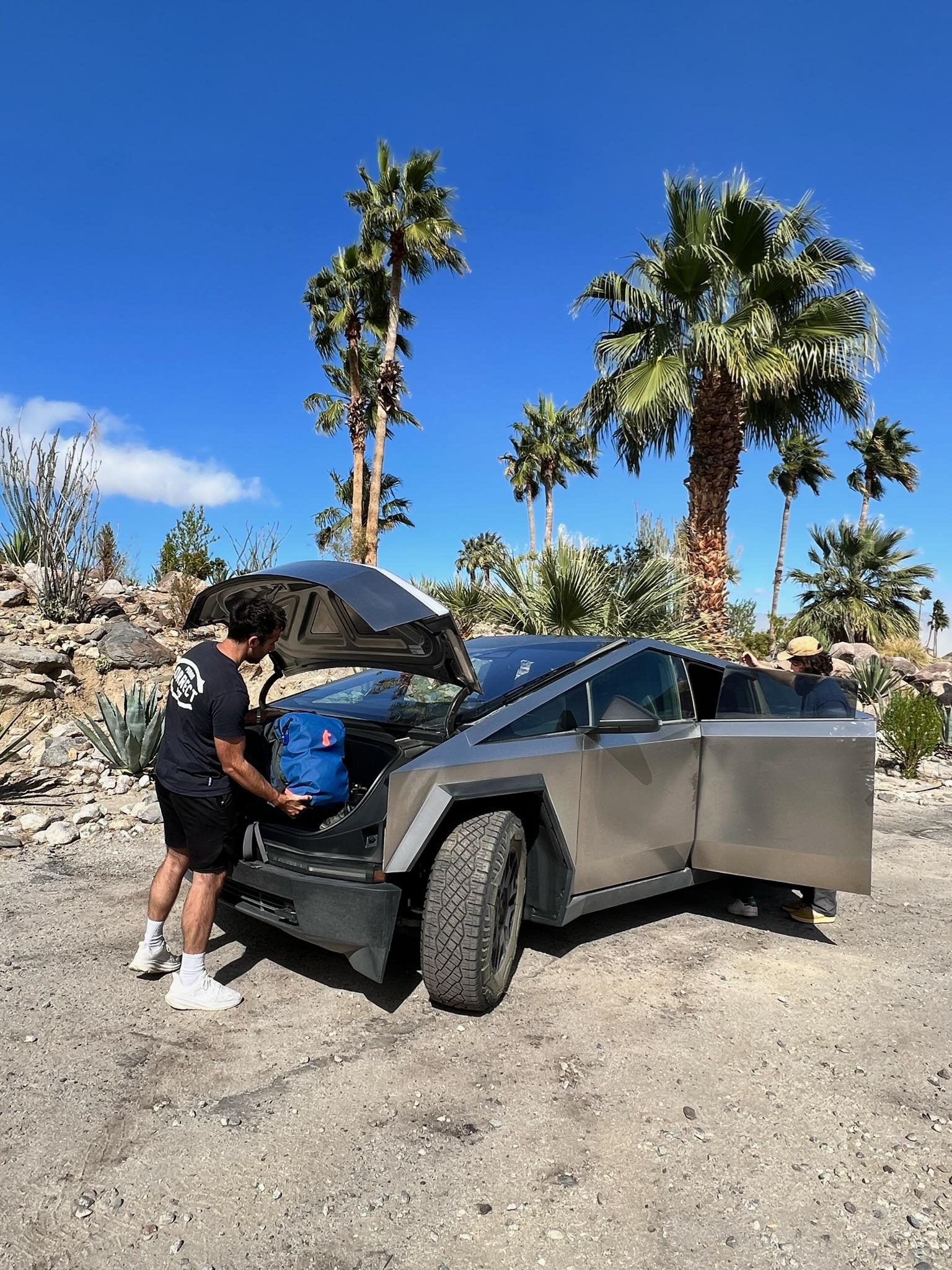 Tesla Cybertruck Desert Trip - Sunfair Lake Bed with CyberBeast in Off-Road Baja Mode IMG_0934.JPG