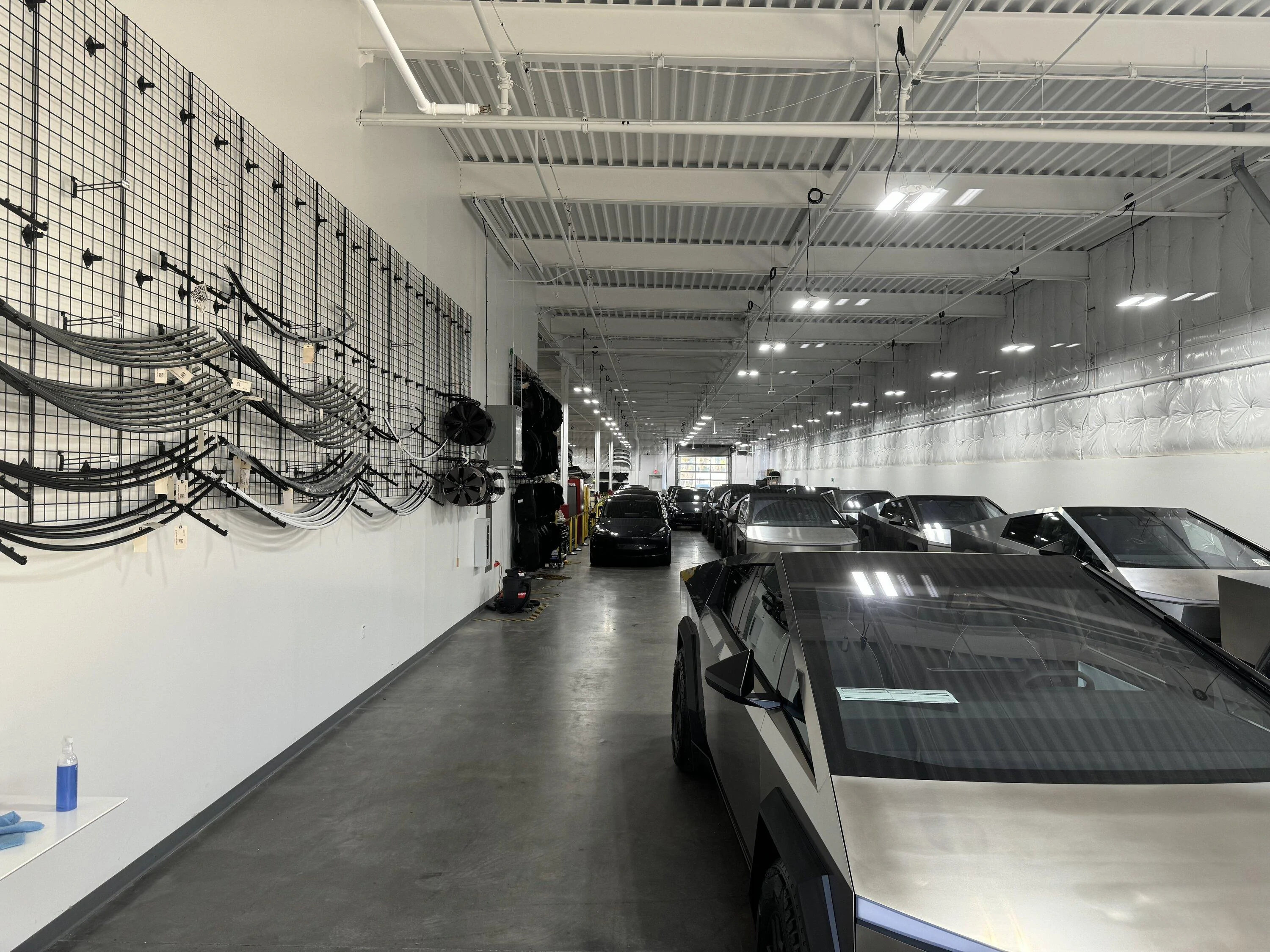 Tesla Cybertruck 12/28 Waiting Room Three more CTs parked in back