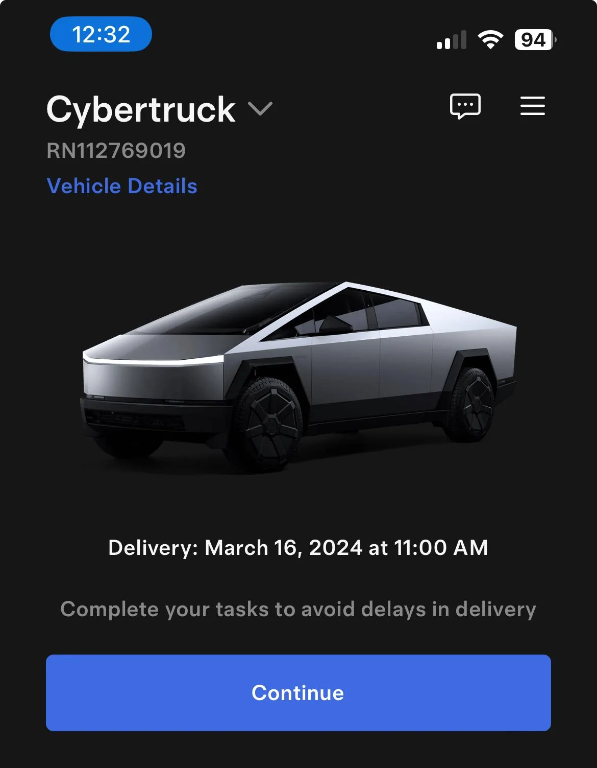Tesla Cybertruck Getting my CT on March 16 in Long Beach 2024-03-08 12.32.16