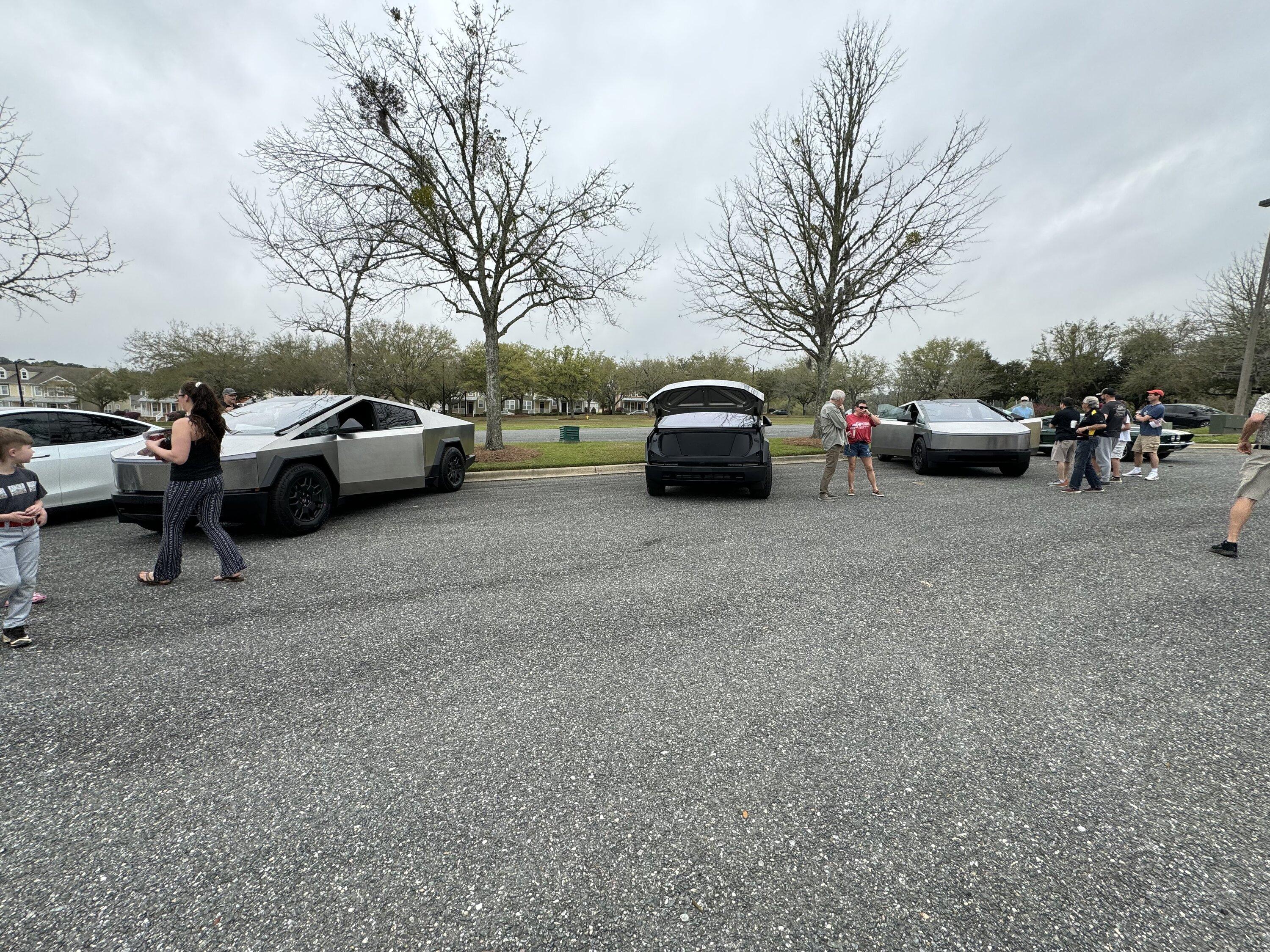 Tesla Cybertruck First three CTs delivered this week to customers in Tallahassee IMG_0297