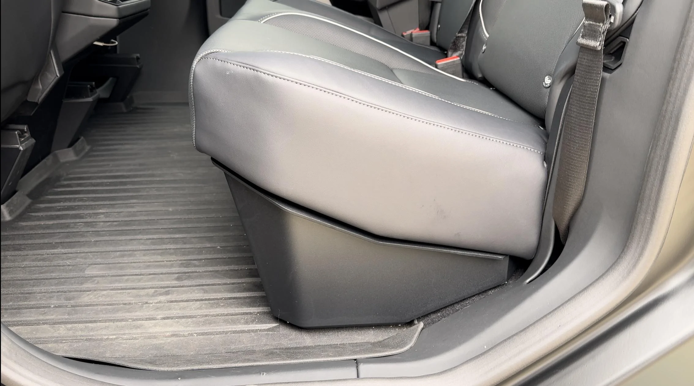 Tesla Cybertruck Tesla Underseat Storage Bin - Installed Photos & Review IMG_6209