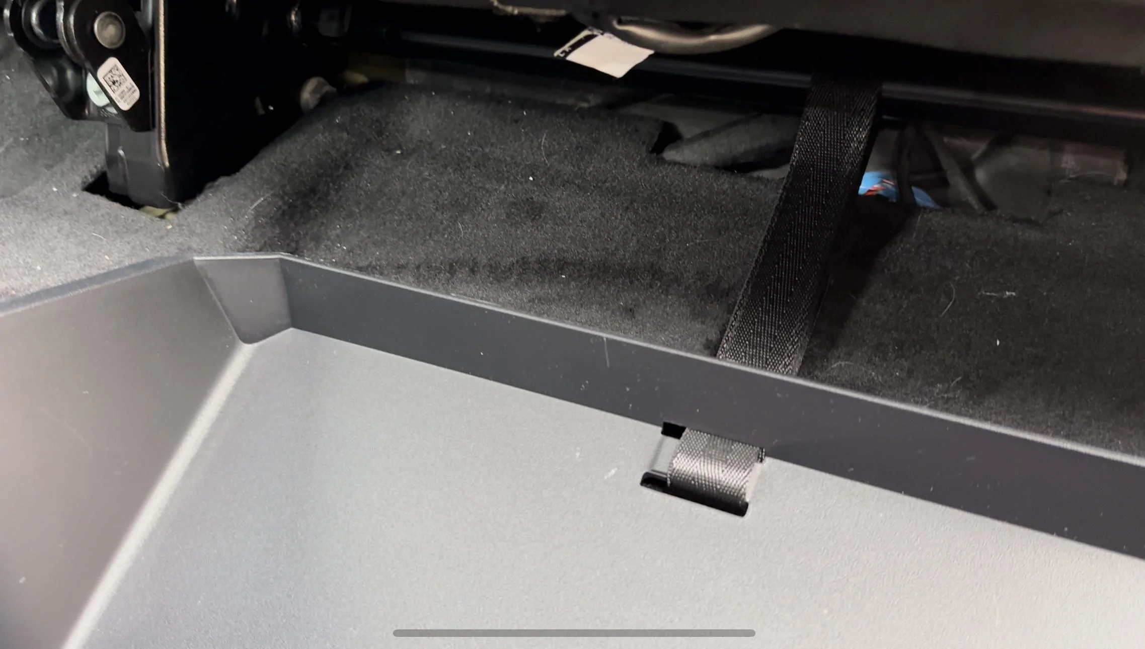 Tesla Cybertruck Tesla Underseat Storage Bin - Installed Photos & Review IMG_6208
