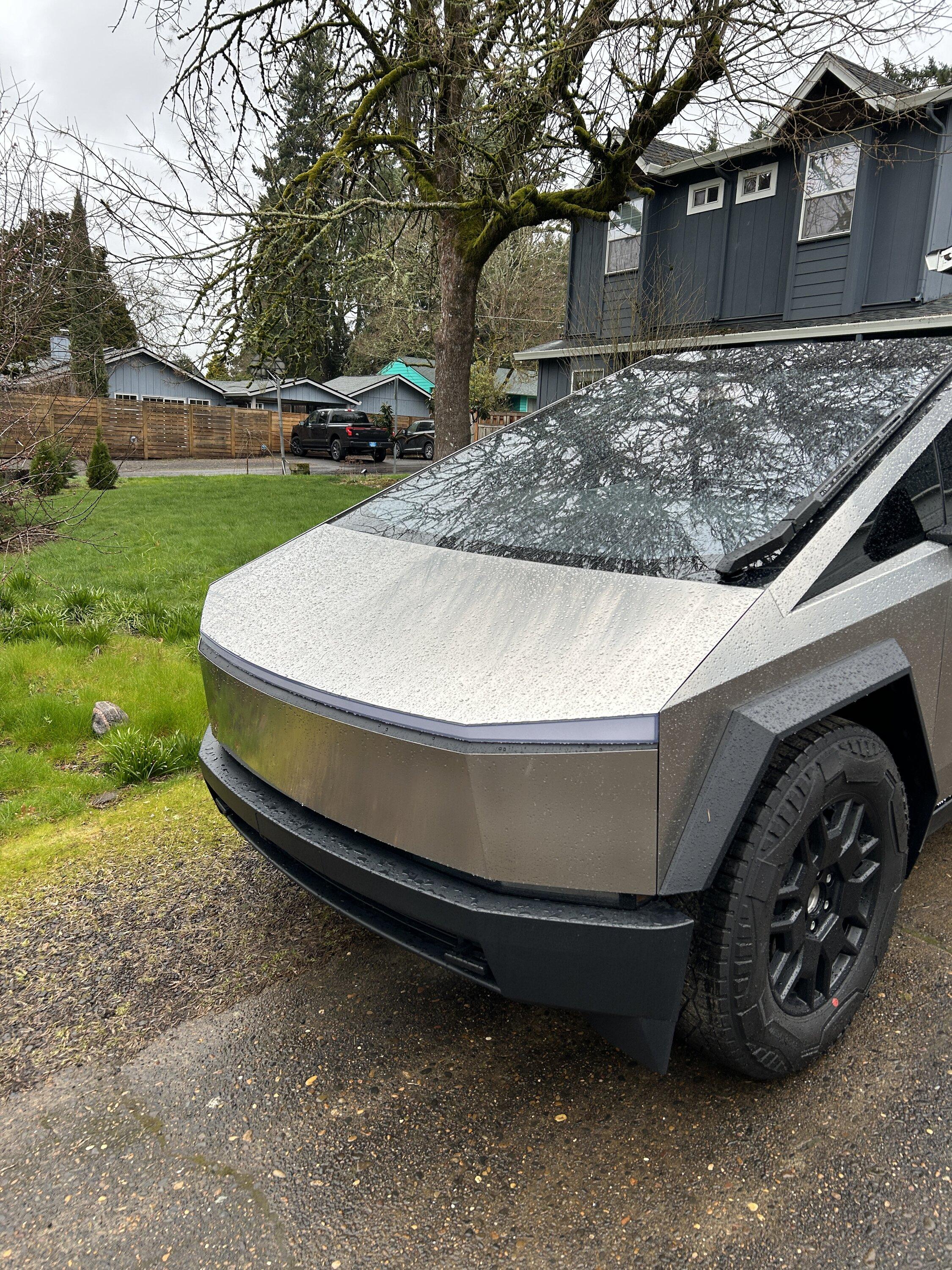Tesla Cybertruck Cybertruck Wet Is The Most Beautiful Creature On Earth IMG_6256