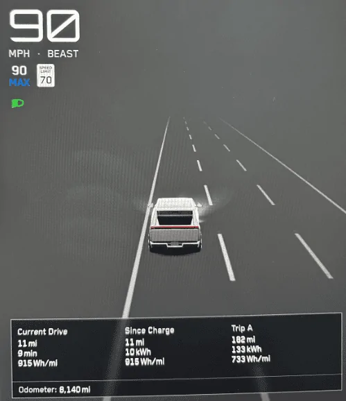 Tesla Cybertruck Range for AWD Cybertruck 200-250 miles after many real world tests zimage7632