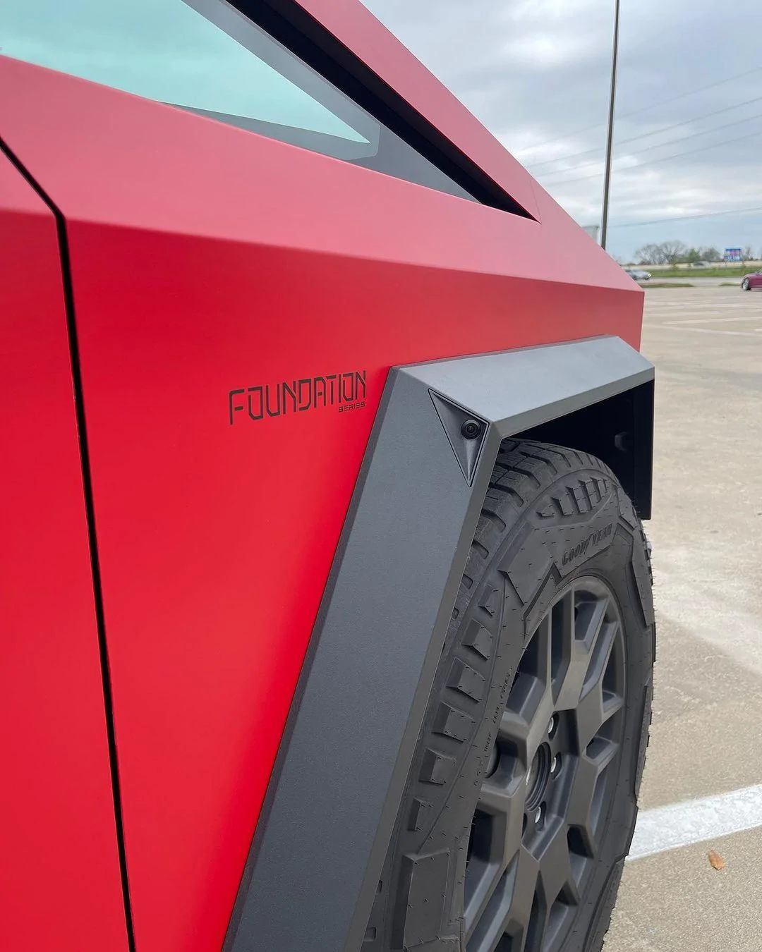 Tesla Cybertruck First liquid PPF "painted" Cybertruck in Rosso Ferrari Red First liquid PPF %22painted%22 Cybertruck in Rosso Ferrari Red 10