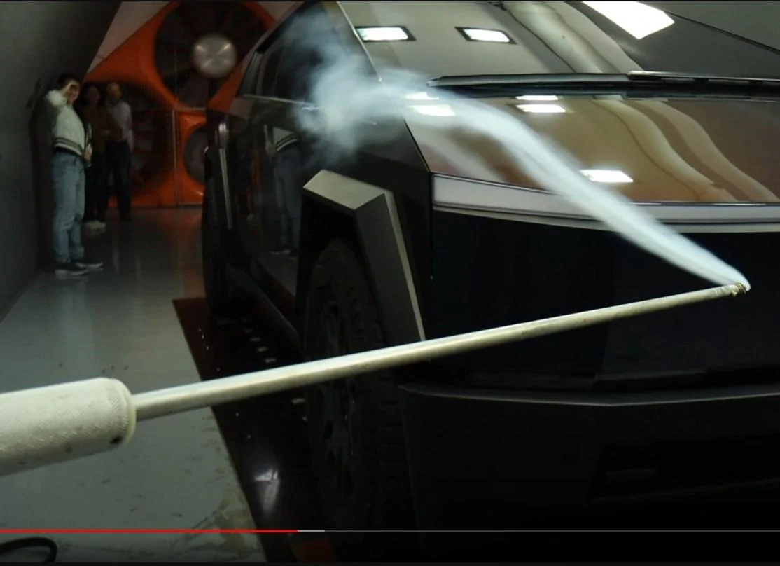 Tesla Cybertruck TESLA CyberTruck Wind Tunnel Testing - SHOCKING Results (w/ Cd figures measured) ohDlpzN