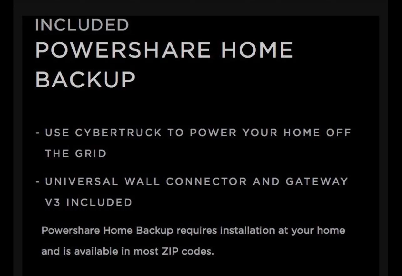 Tesla Cybertruck Tesla is giving $700 voucher to buy wall connector charger (to setup Powershare Home Backup) IMG_2055
