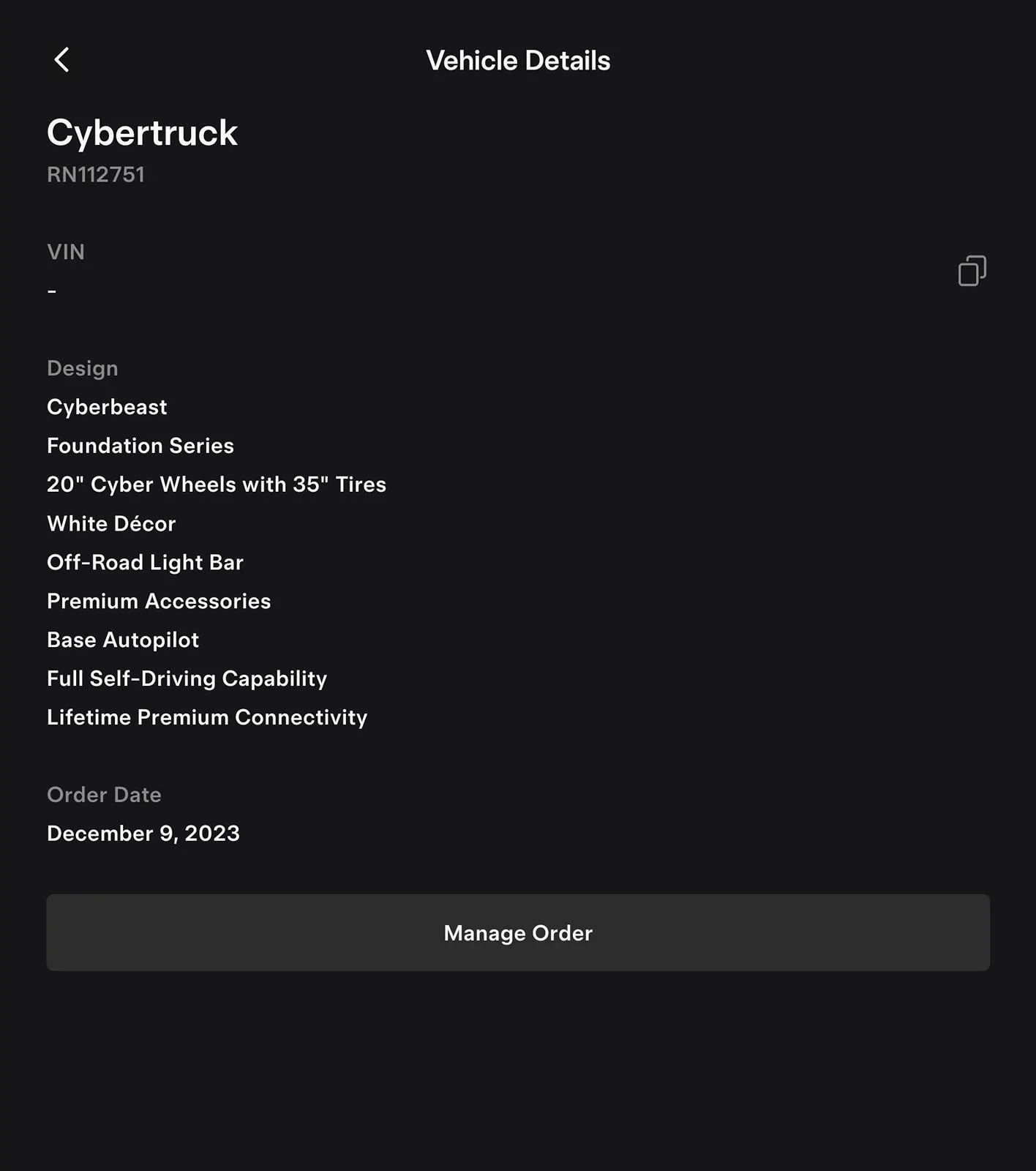 Tesla Cybertruck 12/8 CyberBeast waiting room Screenshot_20240312_135608_Tesla-01