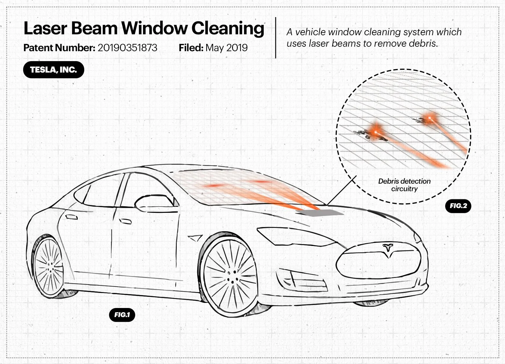 Tesla Cybertruck Will Future Teslas Have Lasers For Wipers, Among Other Patented Innovations? 1606496881608