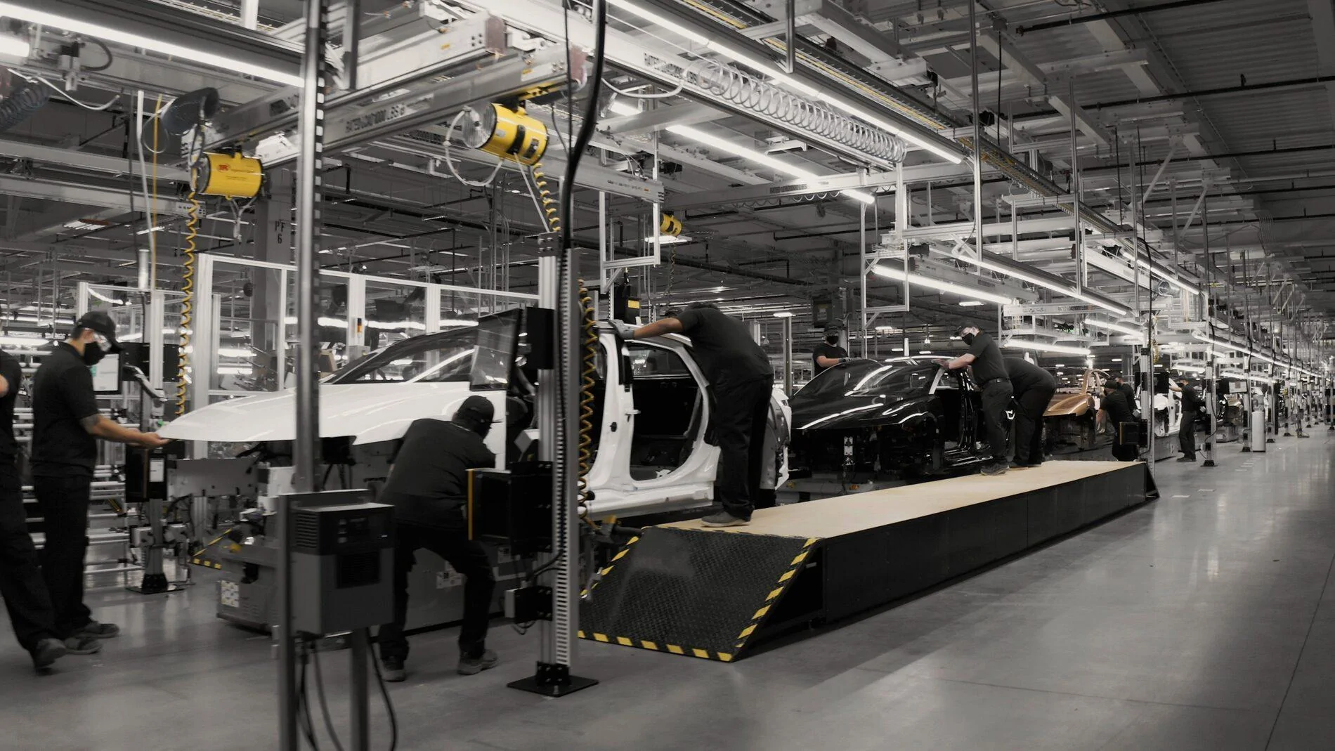 Tesla Cybertruck Lucid factory phase 1 complete Int-Paint-shop_01