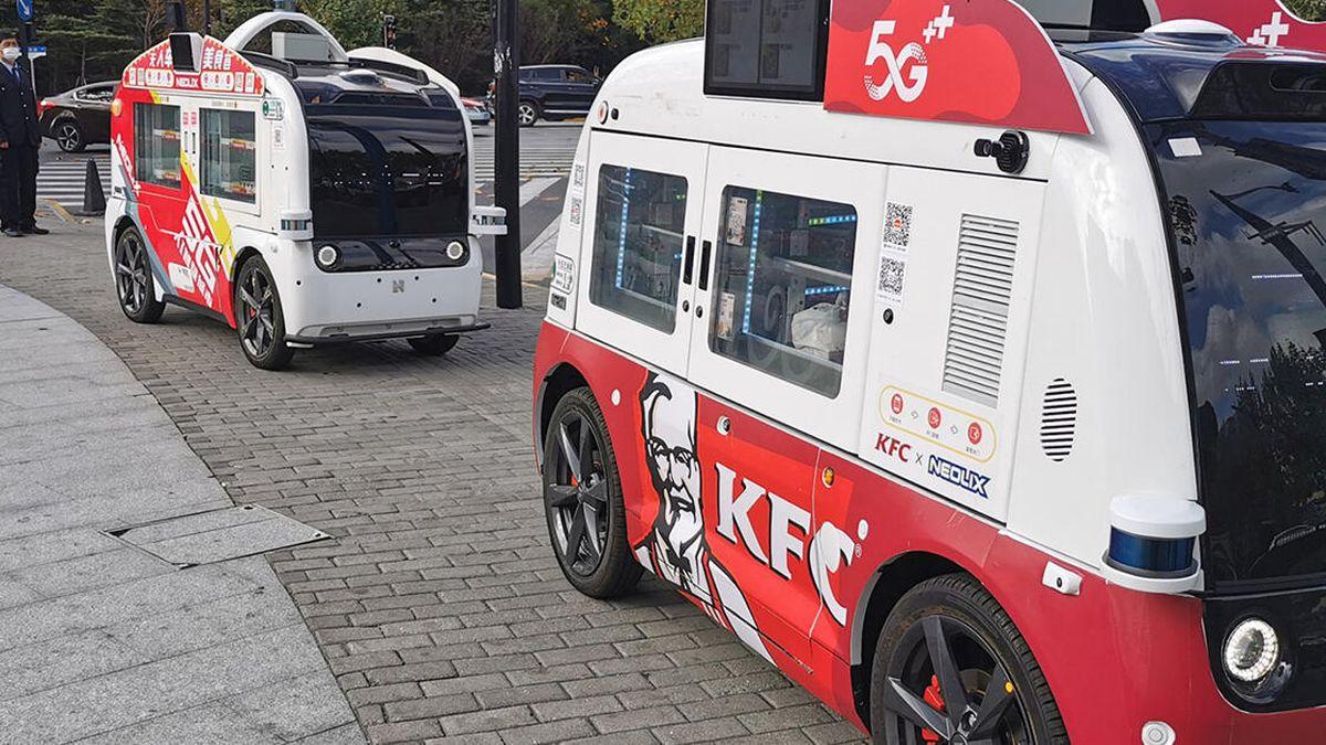 Tesla Cybertruck KFC introduces self-driving trucks ogi-kfc