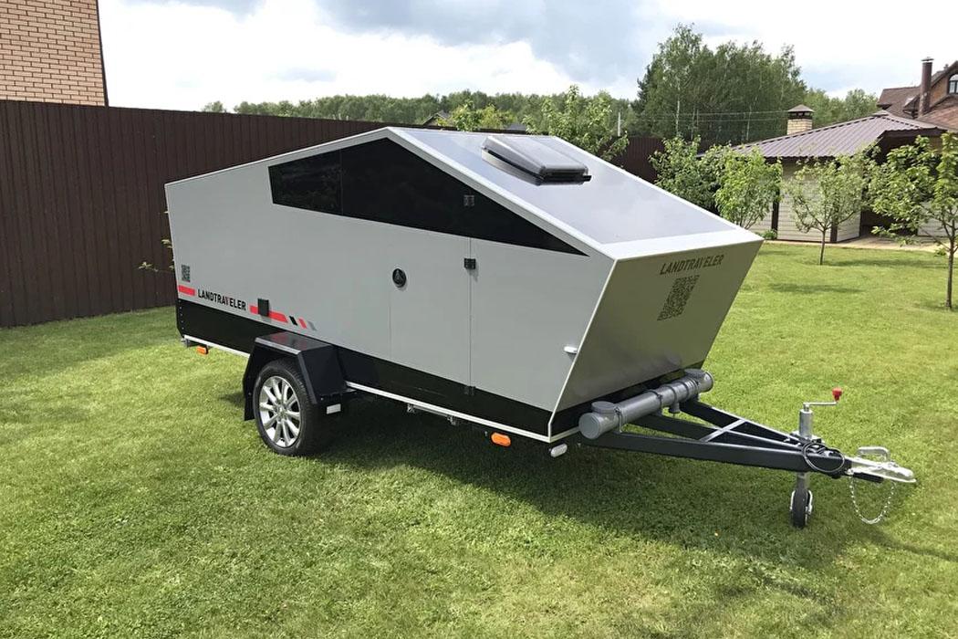 Tesla Cybertruck TESLA CYBERTRUCK-INSPIRED CAMPER TRAILER FOR TESLA FANS WHO CAN’T JUST WAIT FOR THE TRUCK! 1607091078878