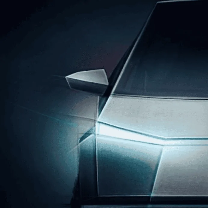 Tesla Cybertruck Cybertruck imagined with side mirrors and windshield wiper 1608038726164