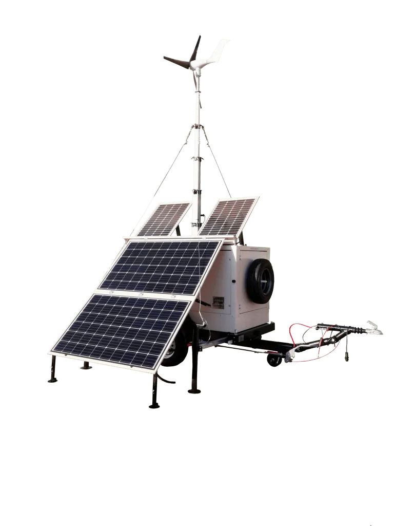 Tesla Cybertruck Remote solar recharging Off-grid-Trailer-768x1024