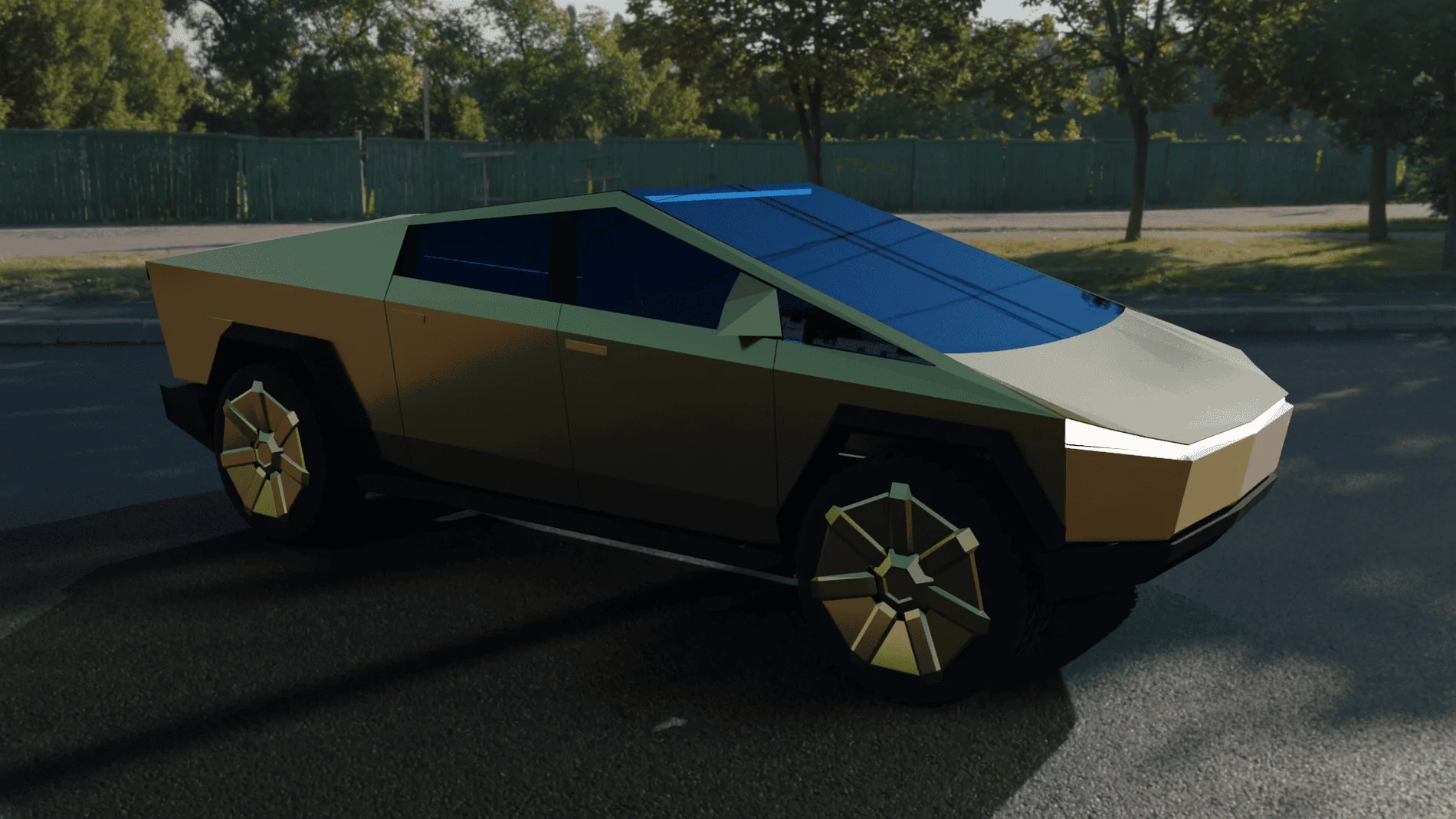 Tesla Cybertruck Cybertruck imagined with side mirrors and windshield wiper 8938EE55-DE5A-4C88-9570-052C043F7A69