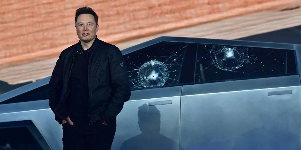 Tesla Cybertruck EV Trucks Compared: Cybertruck has head start on F-150 EV and GMC Hummer EV Cybertruck-Glass-Shatter