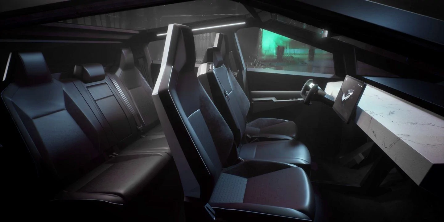 Tesla Cybertruck Will CyberTruck get the Yoke Steering Tesla-Cybertruck-interior