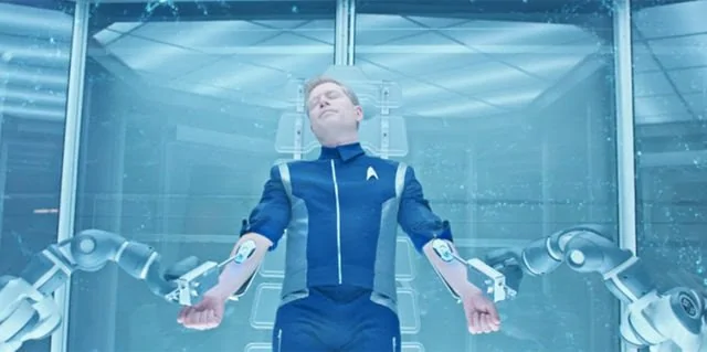 Tesla Cybertruck Cybertruck’s Yoke-Style Steering Wheel Revealed by Way of Model S and X Updated Interiors?! star-trek-discovery-stamets-connected-to-spore-drive-640x319