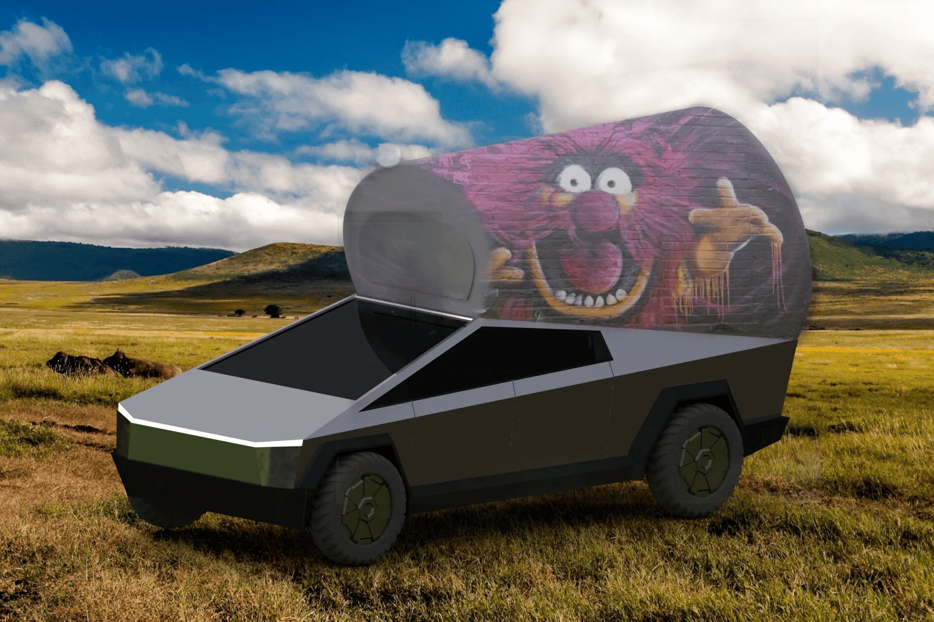 Tesla Cybertruck Cyber Camper concept for Cybertruck 1612153146261