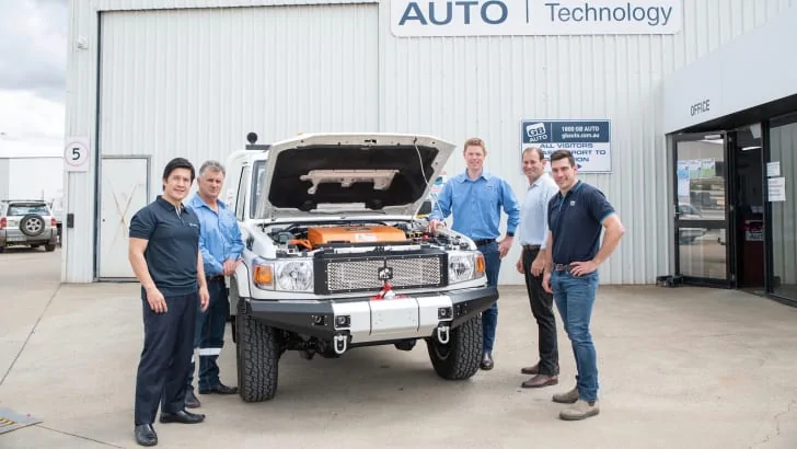 Tesla Cybertruck A little-known Sydney engineering firm has won a massive order for 2000 Toyota Hilux and LandCruiser utes converted to electric power. y0twkxvmj2vsbvosubvz