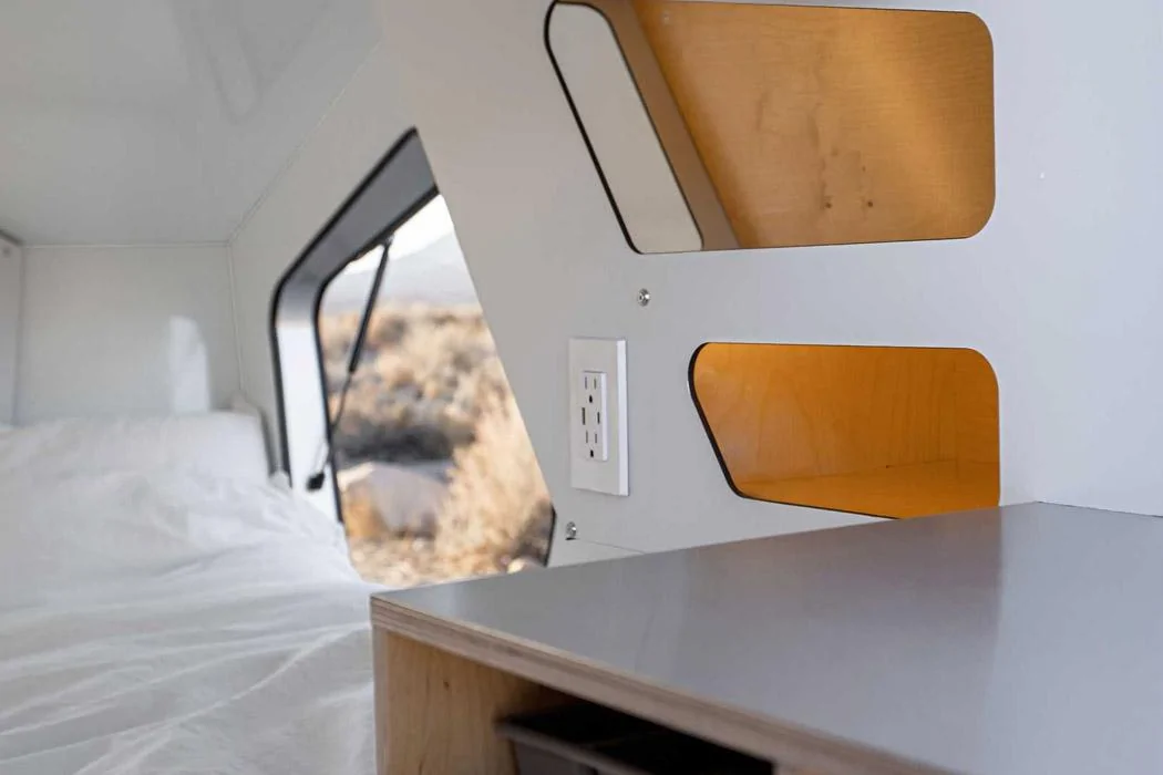 Tesla Cybertruck Cybertruck worthy battery operated trailer promises energy efficiency for electric vehicles! rops-P17A-teardrop-trailer-for-electric-vehicles-3