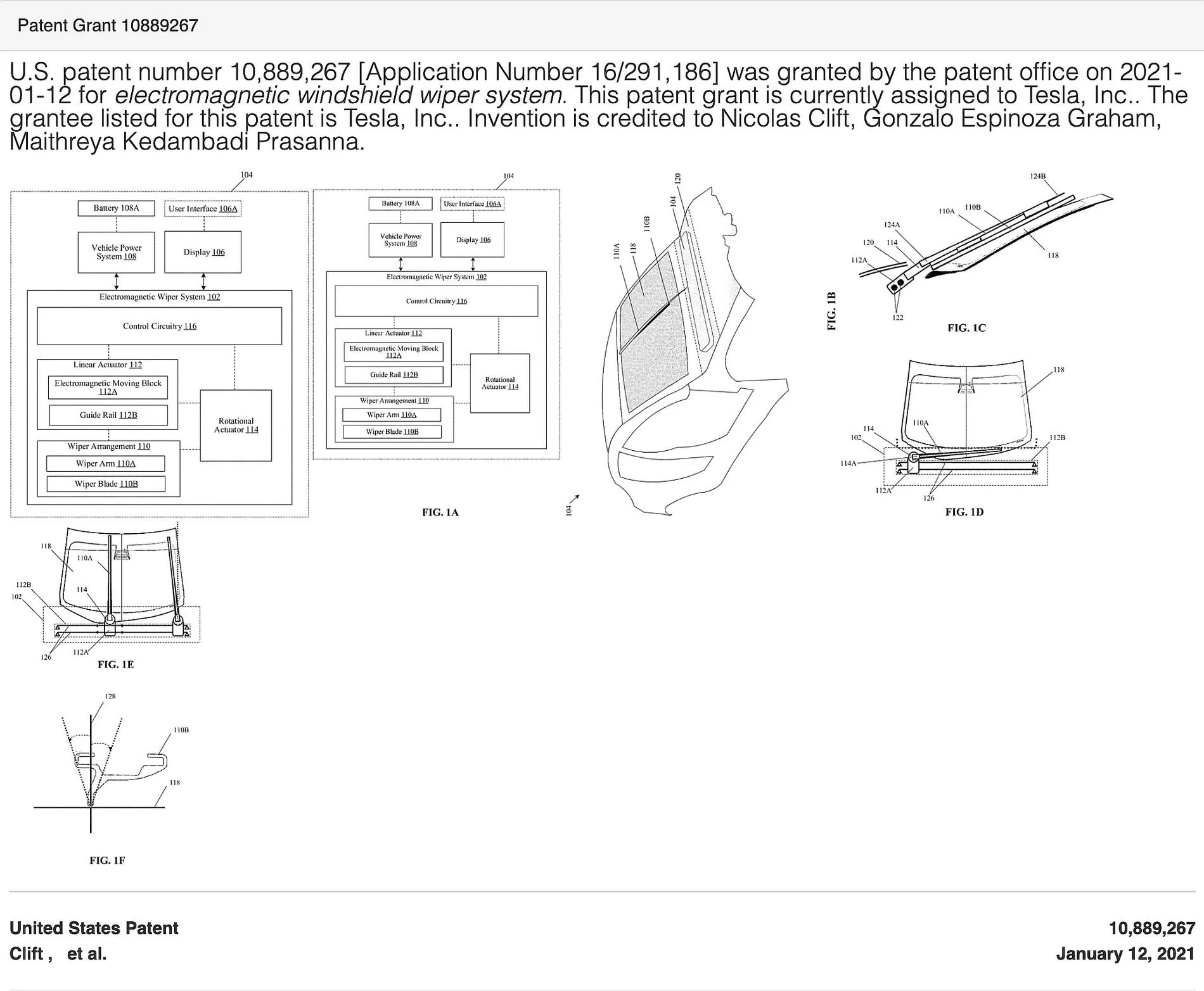 Tesla Cybertruck Will the Cybertruck use Tesla's newly granted Electromagnetic Windshield Wiper patent? tesla-roadster-wiper-patent-approved