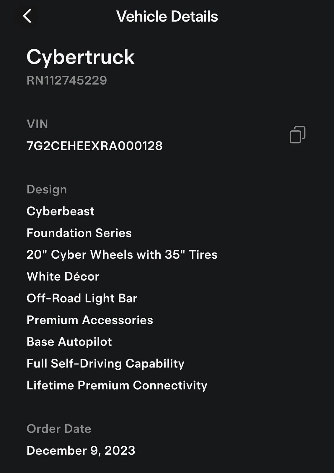 Tesla Cybertruck My Cyberbeast ready for pickup (and sale) Screenshot_20240313_100908_Tesla