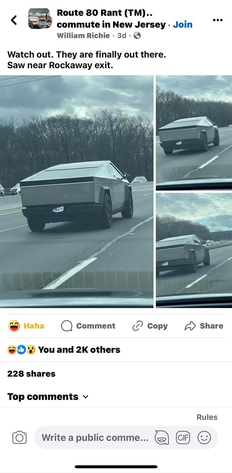 Tesla Cybertruck Anyone pick up a CT in NJ as of yet? 1000006669