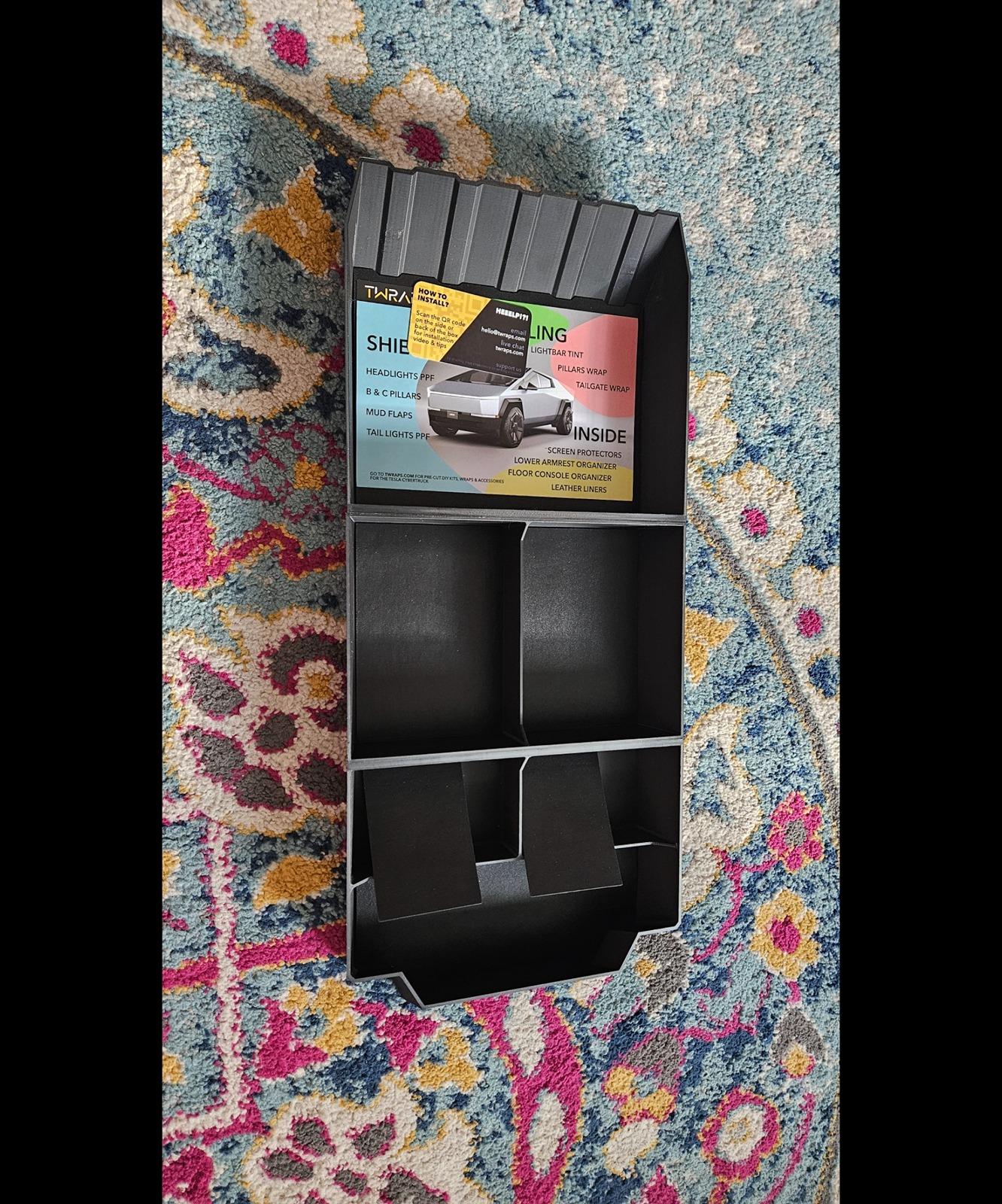 Tesla Cybertruck TWRAPS Lower Center Console Tray Insert received - first impressions Screenshot_20240313_174358_Gallery