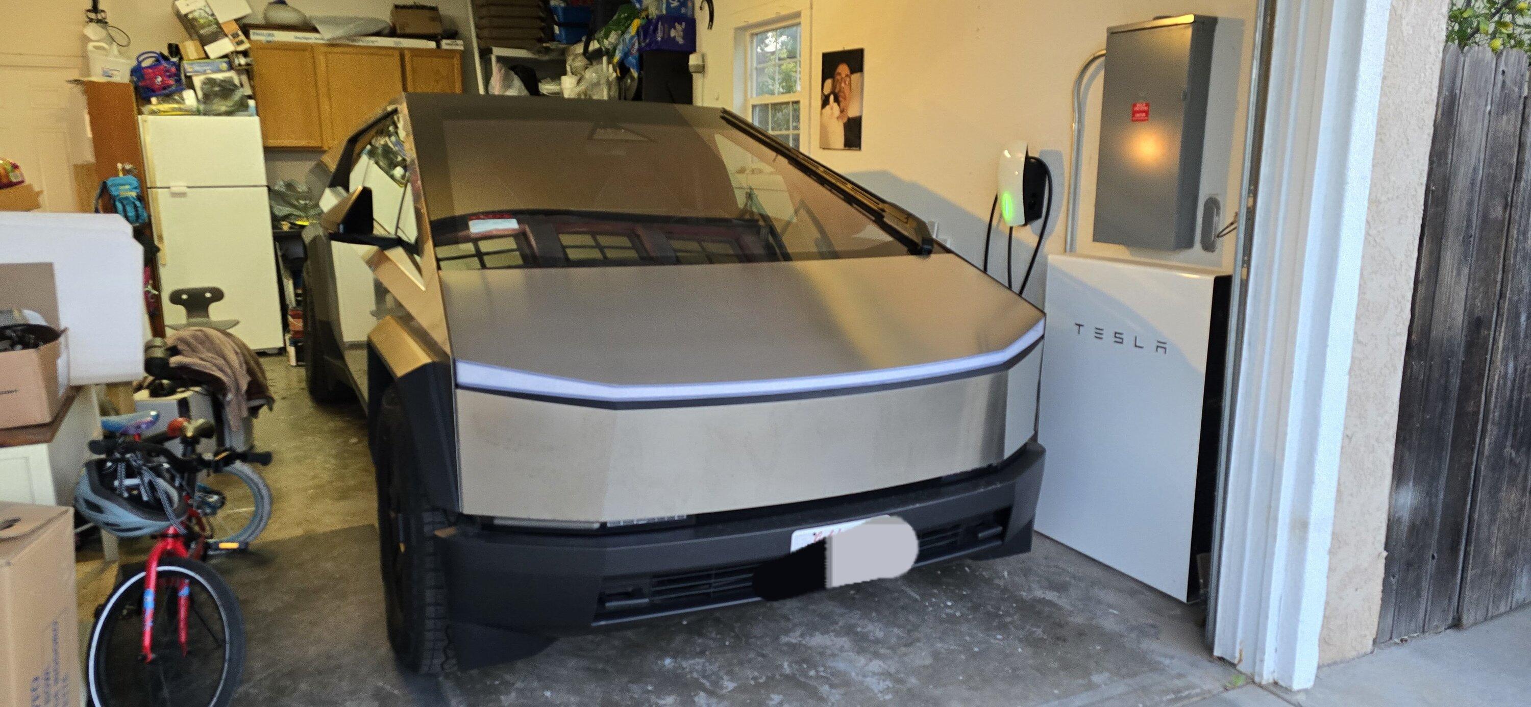 Tesla Cybertruck Got my Unversal Wall Connector and installed it 20240314_072106