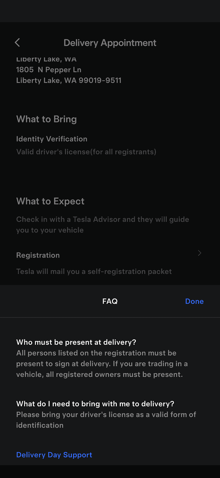 Tesla Cybertruck Can a third party take delivery of your truck for you if you are out of the country? Screenshot_20240312-195550