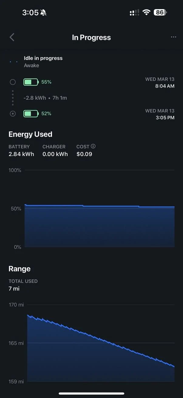 Tesla Cybertruck Cybertruck will not sleep 2D77E8B8-CA08-4CEC-B68A-B348A68E723F_1_105_c