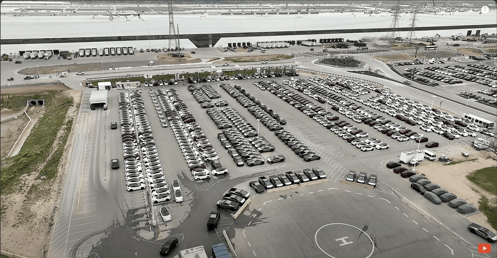 Tesla Cybertruck Cybertruck takeover!  ~ 317 Cybertrucks at Giga Factory Texas Screenshot 2024-03-14 at 11.42.20 PM