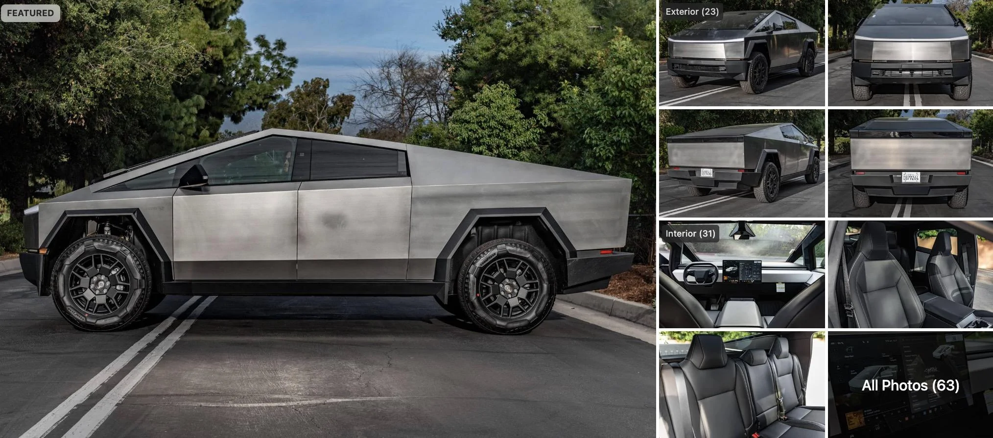 Tesla Cybertruck First Cybertruck on Cars & Bids, auction ends 3/22 cybertruck-cars&bids