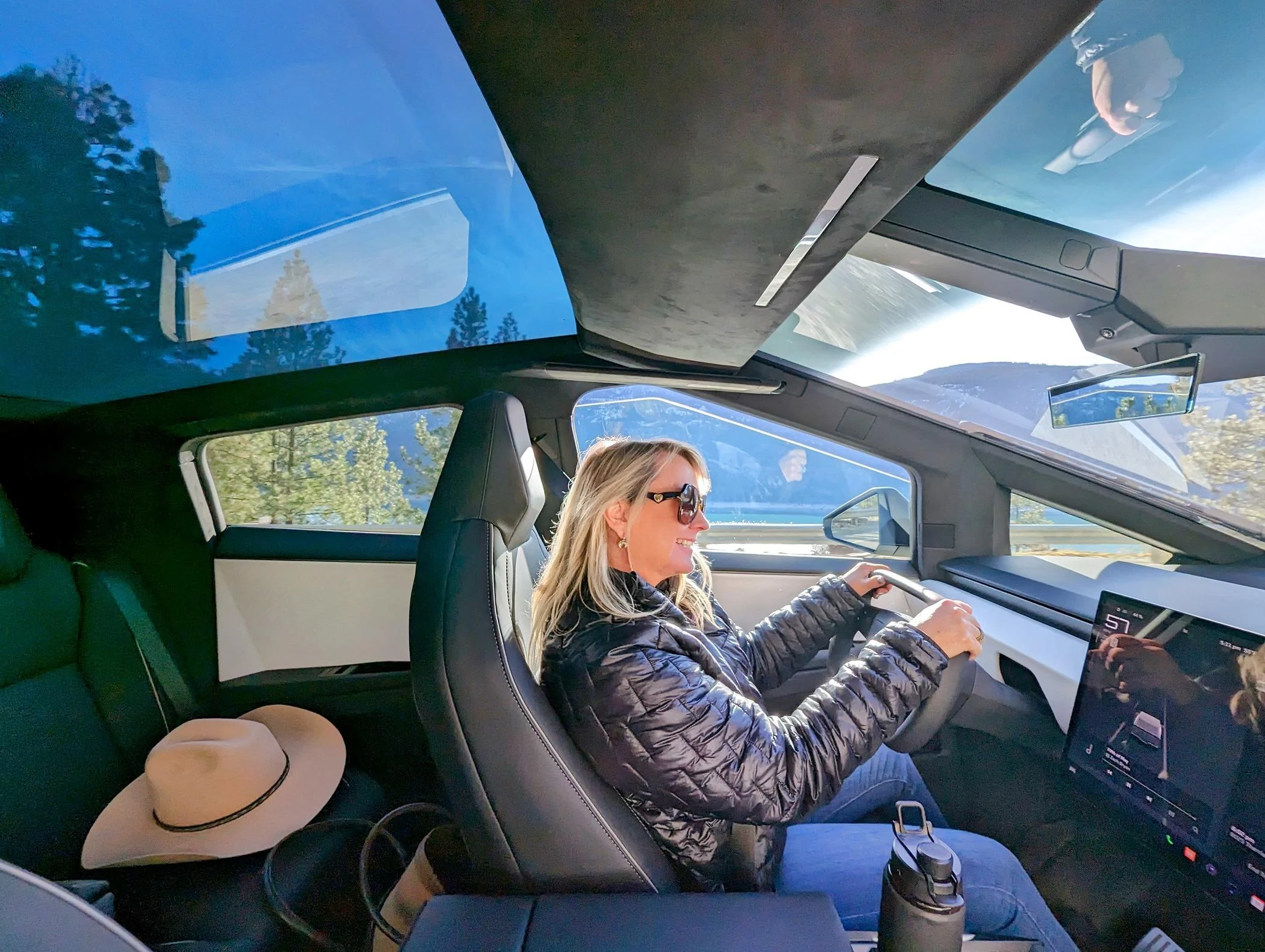 Tesla Cybertruck Montana fun in our Cybertruck. 😊 PXL_20240315_231117180~2