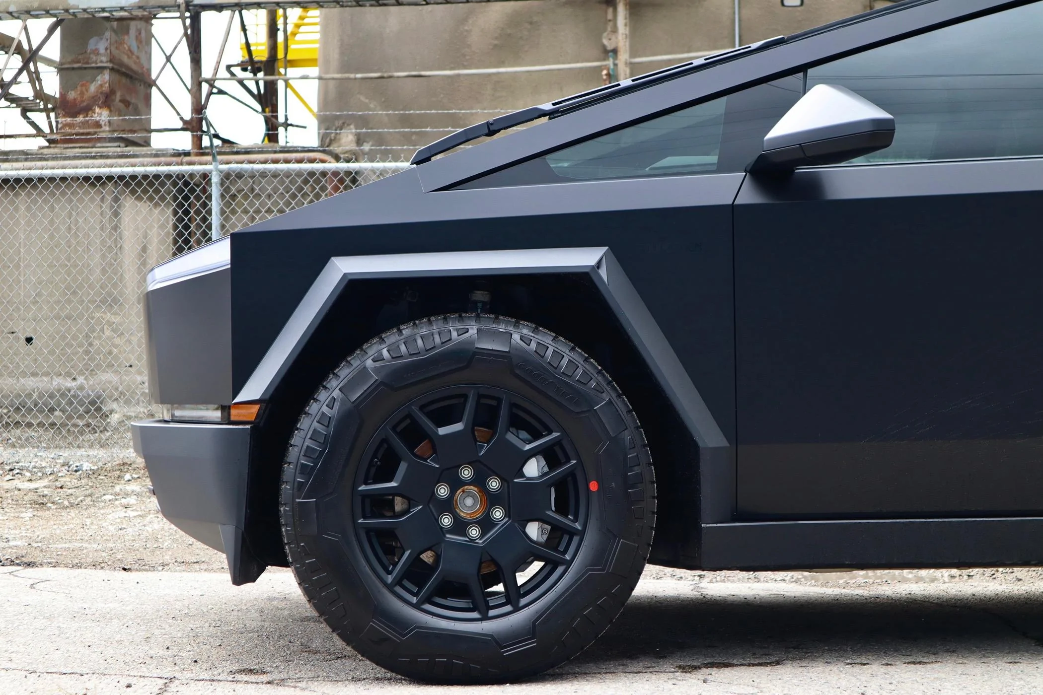 Tesla Cybertruck Just got Cybertruck wrapped in Satin Frozen Black PPF (from Pure PPF) 🥷🏻 IMG_6554