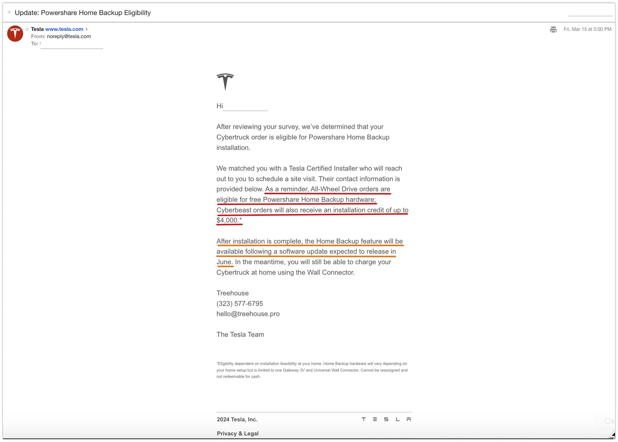 Tesla Cybertruck PowerShare Install Process & Assessment Tesla Powershare reminder