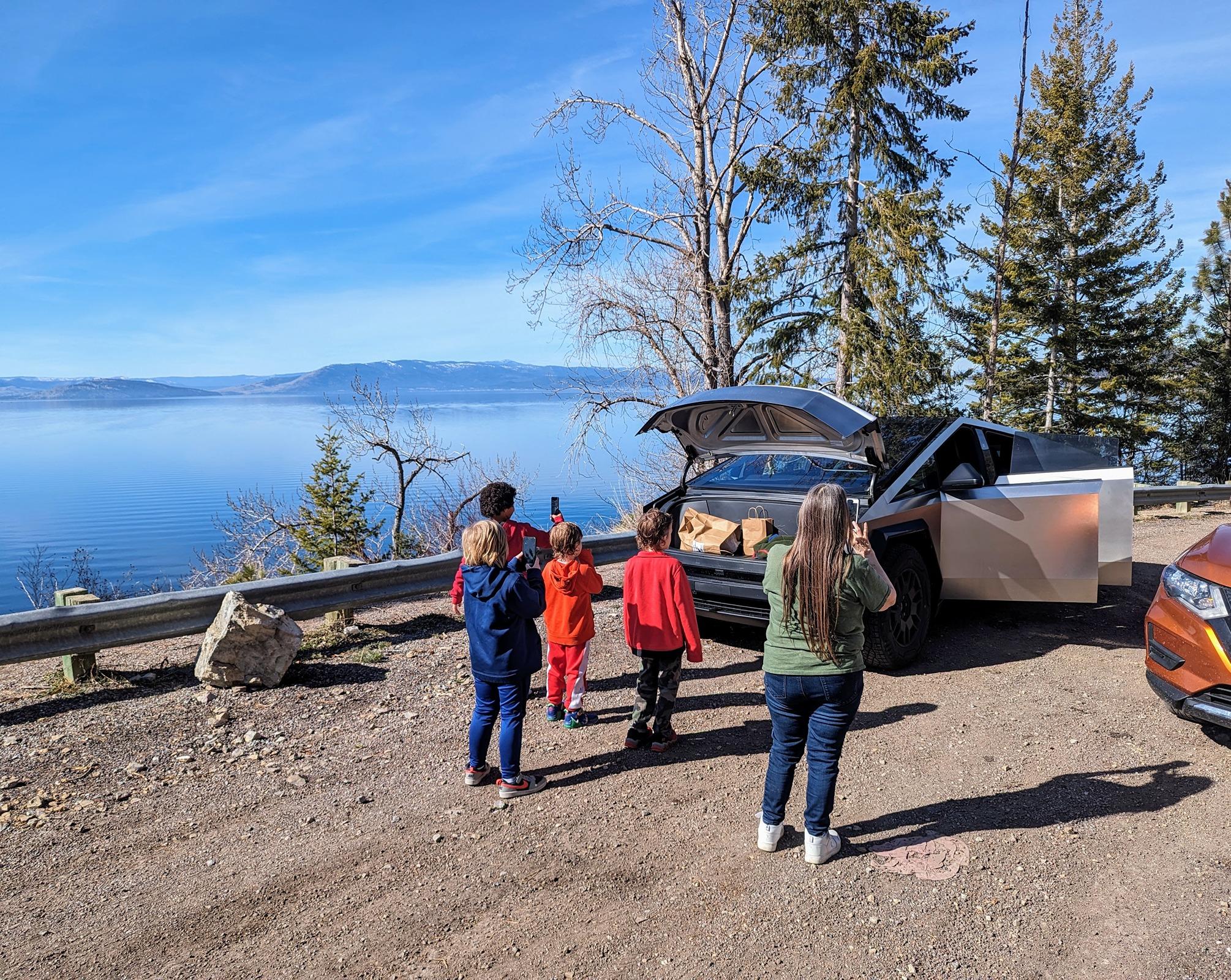 Tesla Cybertruck Montana fun in our Cybertruck. 😊 pxl_20240316_212105149-mp-