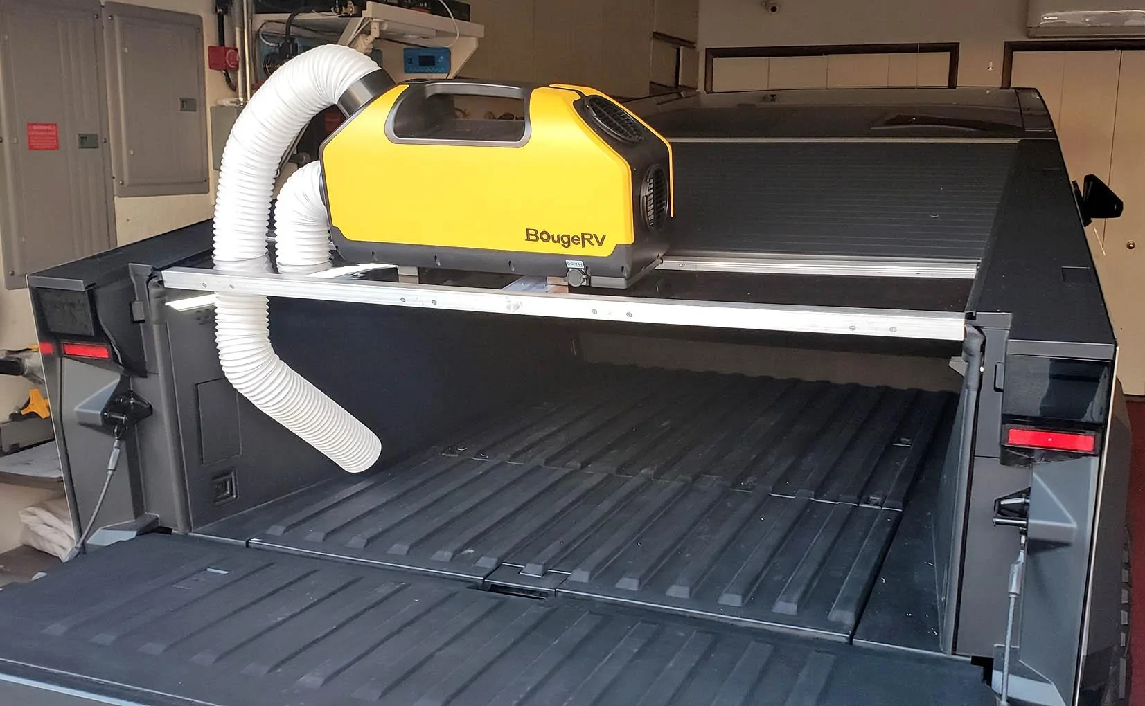 Tesla Cybertruck Vault Bed Heat Pump Build (Heating & Cooling) 🥵🥶 tesla cybertruck vault heater cooler pump diy