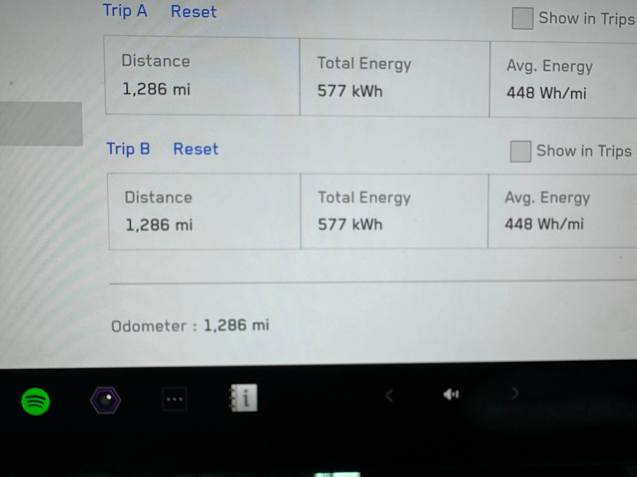 Tesla Cybertruck WH/Mi energy use and range feedback IMG_1177