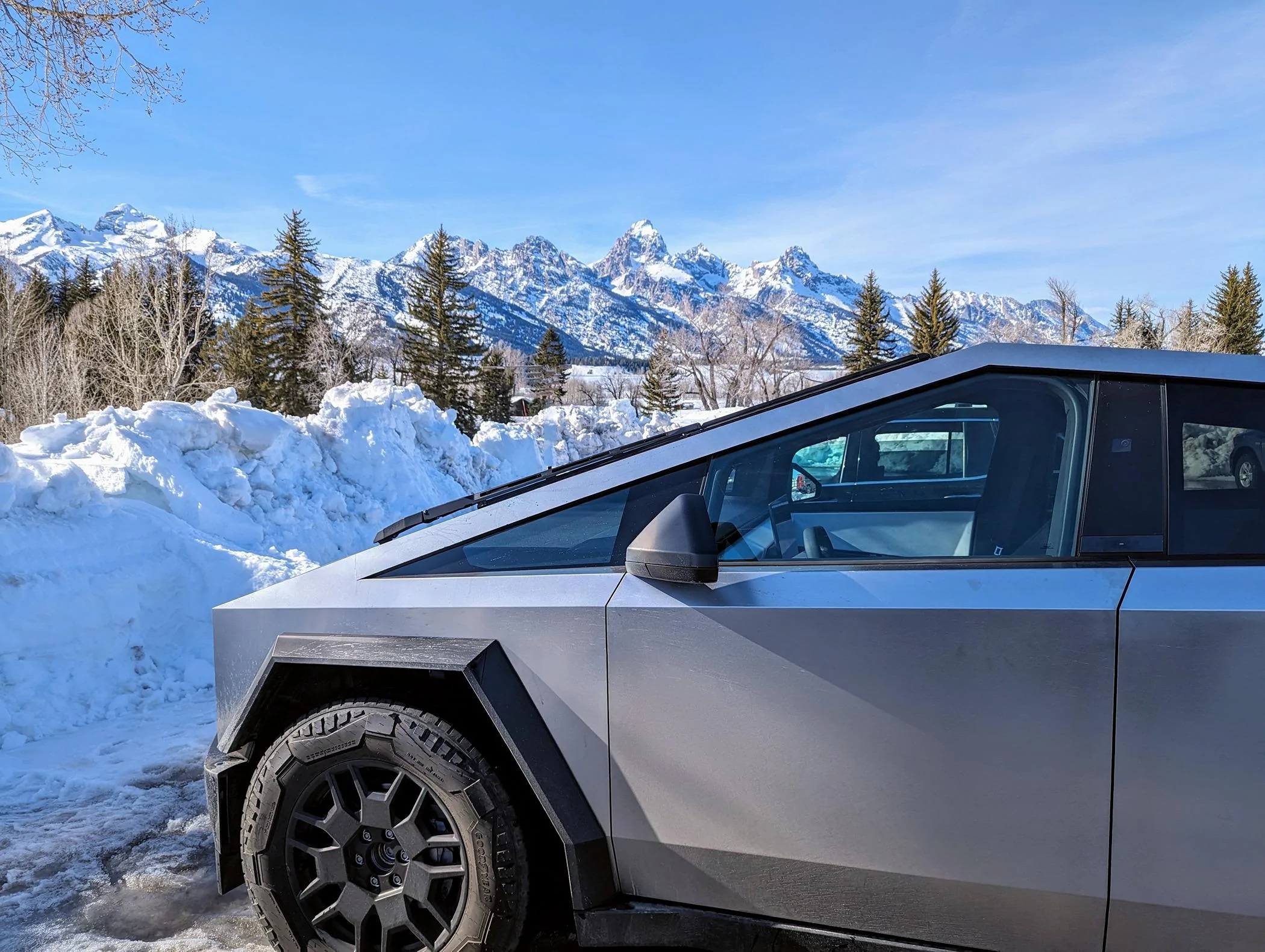 Tesla Cybertruck Montana fun in our Cybertruck. 😊 PXL_20240317_223958454~2
