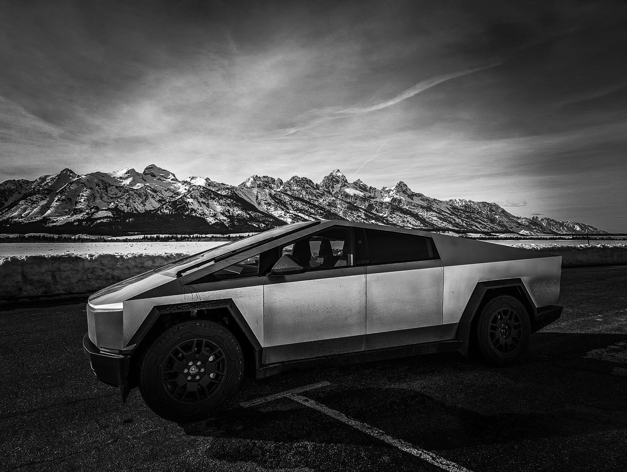 Tesla Cybertruck Montana fun in our Cybertruck. 😊 PSX_20240318_160306