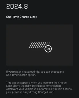 Tesla Cybertruck Cybertruck Software Update 2024.8.4  (Auto Wipers • Vehicle alarm includes trailer • One-Time Charge Limit • Tire Service Mileage • Rear Headphones) GI_LCL0XQAA83Ou copy