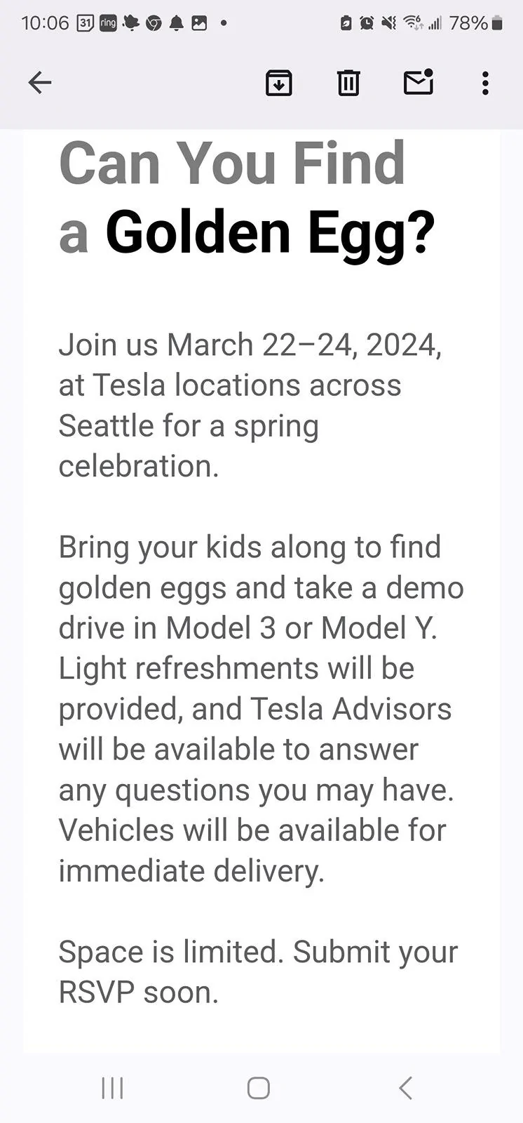 Tesla Cybertruck You're Invited: Golden Eggs and Demo Drives 1000003344