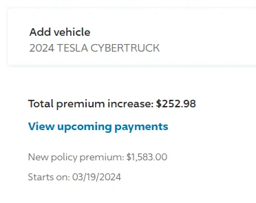 Tesla Cybertruck Insurance cost / quotes / premiums for Cybertruck -- what's yours? 💲 1710864546393-6o