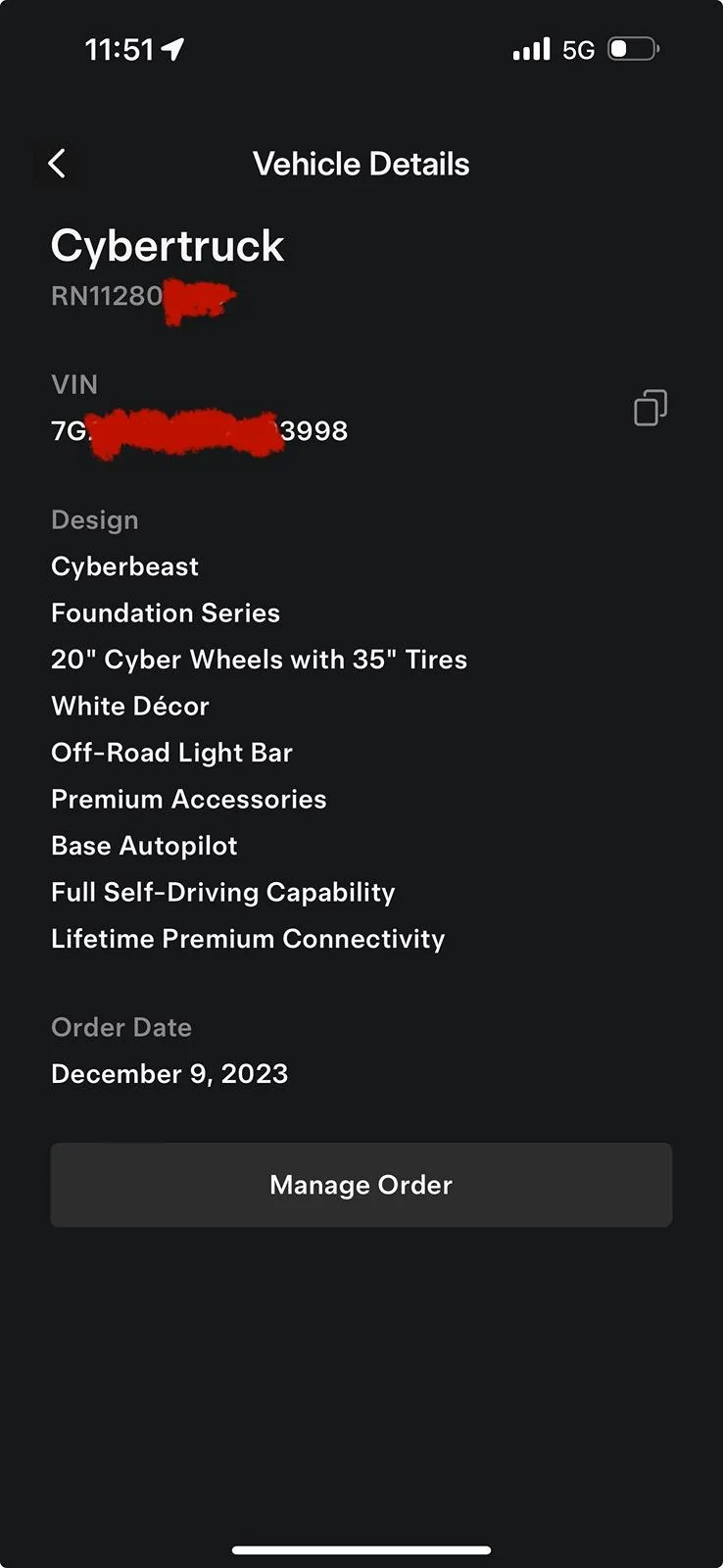 Tesla Cybertruck How many People have Ordered in December and Still dont have a VIN? IMG_4844
