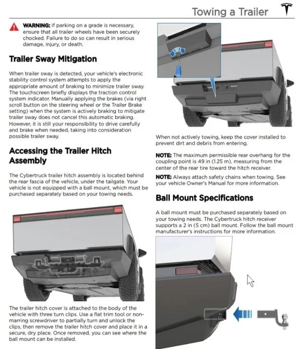Tesla Cybertruck Has anyone tried to use their Model X trailer hitch in the receiver on the Cybertruck?  Will it work? 3rgiJkX