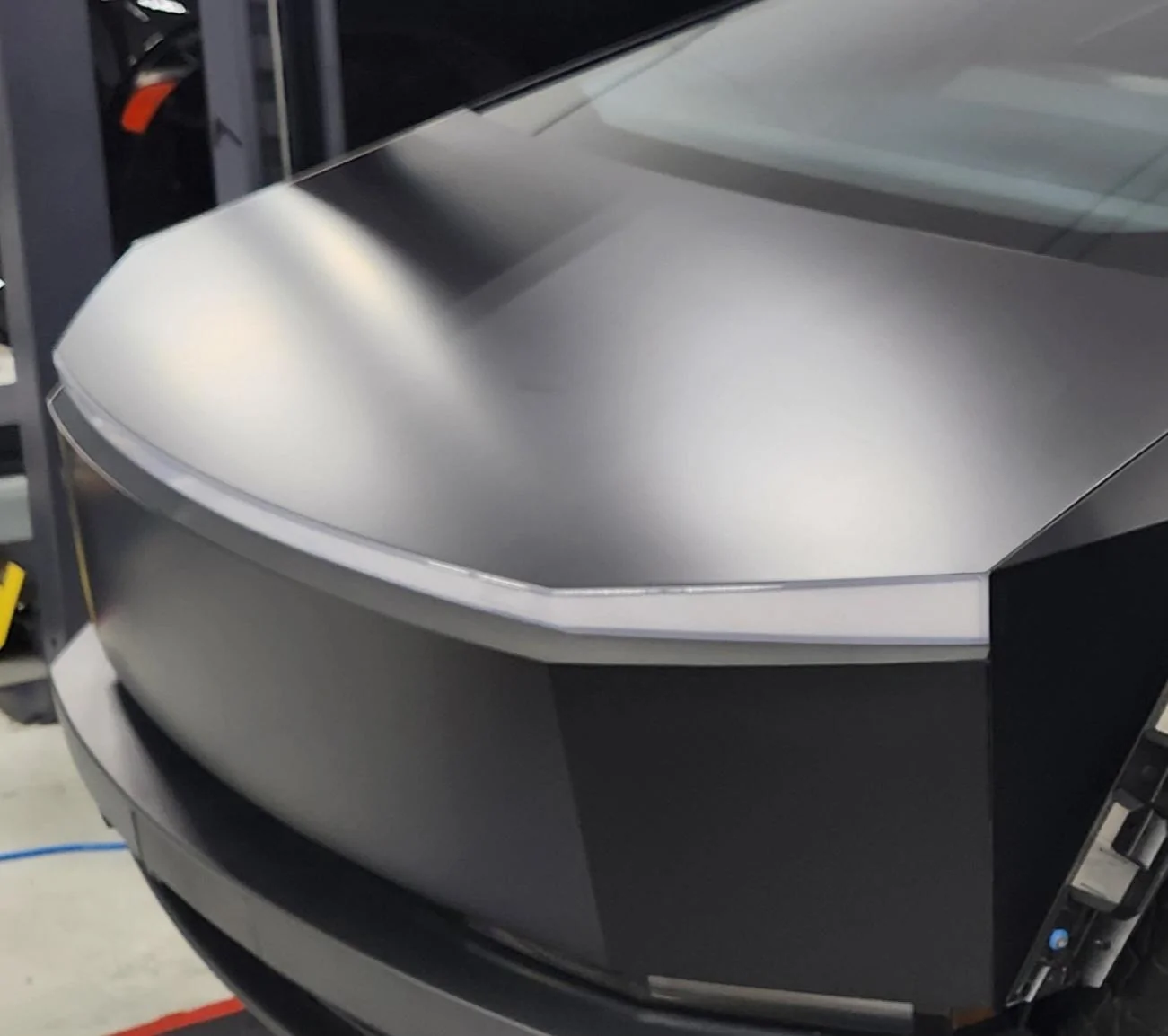 Tesla Cybertruck CyberTruck Atlanta free PPF Wrap - Satin Black 20240313_081302