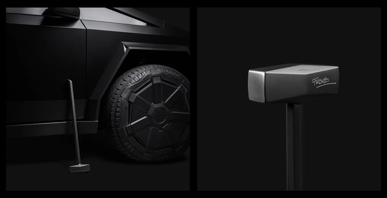 Tesla Cybertruck Cyber Hammer!! : 35k referral credits (limited edition - only 800 made) Tesla Cyberhammer Cybertruck