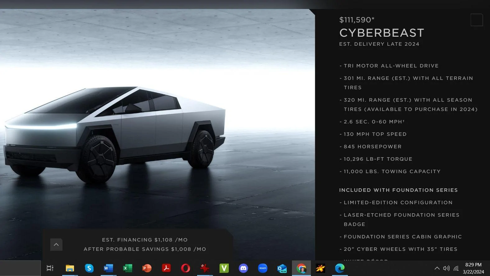 Tesla Cybertruck RN11292xxxx got the Design button in the Tesla website account - what should I do? CT design configuration Cyberbeast FS MM 